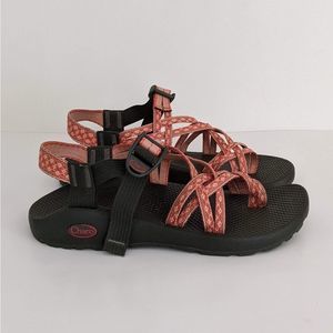 Chaco ZX Cloud Classic Athletic Green Coral Strappy Sandals 9